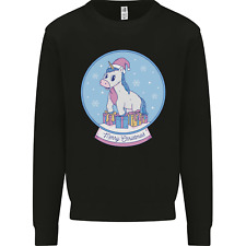 Christmas Unicorn Snow Globe Kids Sweatshirt Jumper