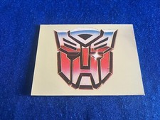 Transformers Borba Panini 1991 Unused Sticker Foil Badge #1 Autobot Logo