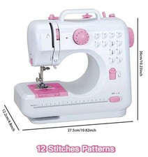 Sewing Machine White, Pink 12