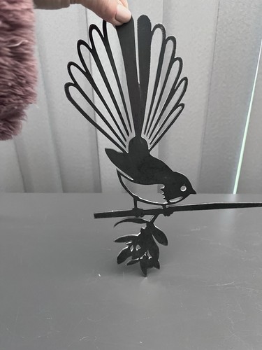 Metal fantail bird - bird, garden