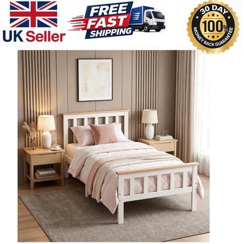 Single pine bed frame - bed, frame,3ft