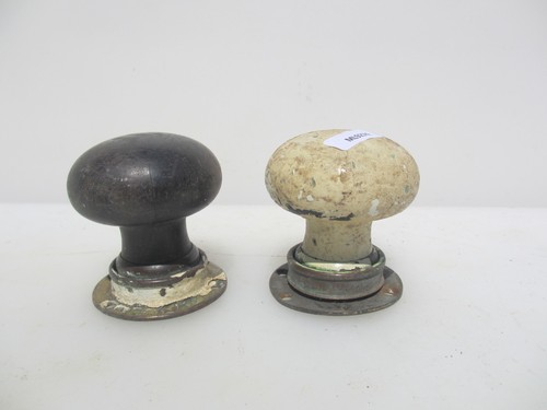 Antique wooden door knobs - antique,
