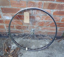NOS 36 SPOKE FRONT  26" MTB  WHEEL, UNION STEEL HUB, RALEIGH STEEL RIM, 1990, 75