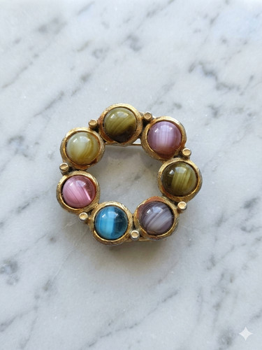 Vintage scarf holder ring - vintage,