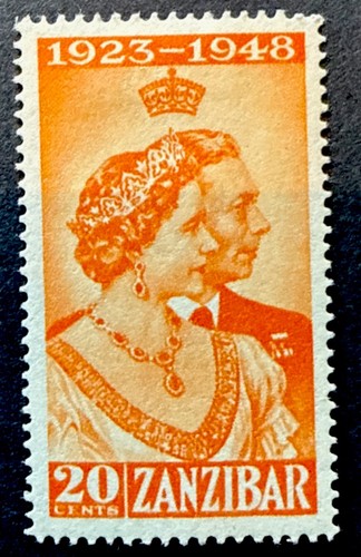 Zanzibar 1949 silver - silver, wedding