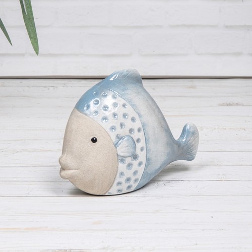 Blue ceramic tropical - blue,