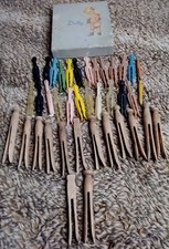 Lot of 40 Vintage Wooden &