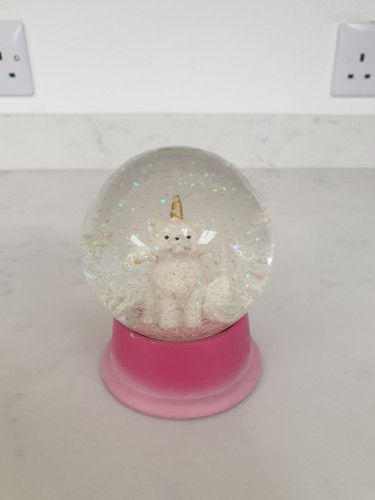 Unicorn cat snowglobe - cat,