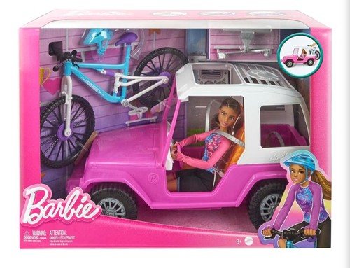 Barbie doll with mountain bike - mountain,