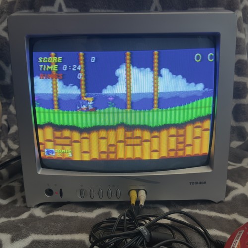 Toshiba crt silver tv pal - crt,