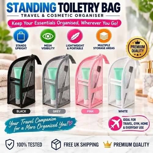Standing toiletry bag - toiletry,