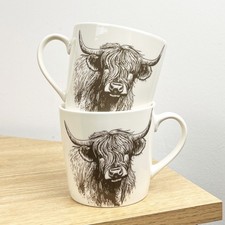 Mug Set of 2 Highland Cow