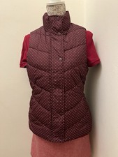 GAP Burgundy And White Polka