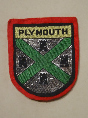 Plymouth cloth badge - plymouth,