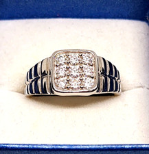 Men's Moissanite ring in