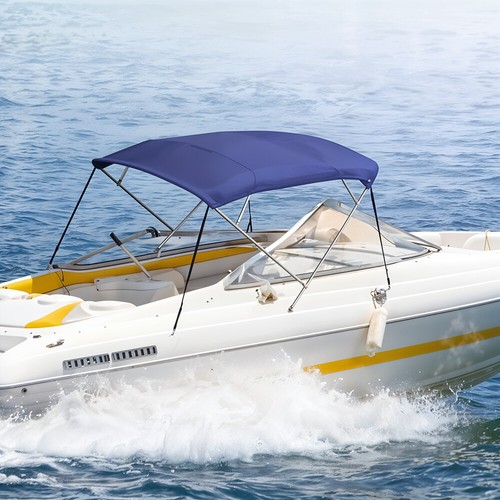 Blue bow bimini top boat - blue,