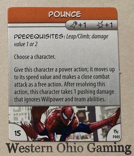 Heroclix pounce f005 feat - heroclix,