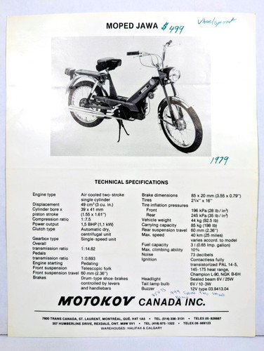 Vintage 1979 jawa moped - 1979,
