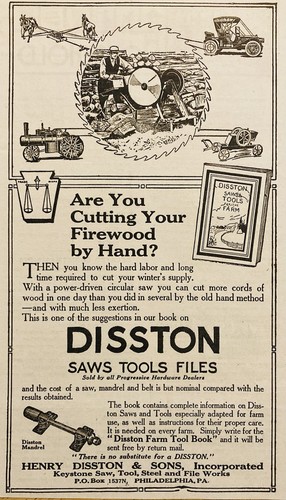 1912 henry disston - ad.(xh88)~henry,