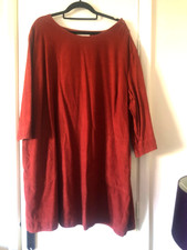 SEASALT BURNT ORANGE NEEDLECORD "ST MAWGAN TUNIC"    Size 26 to 28