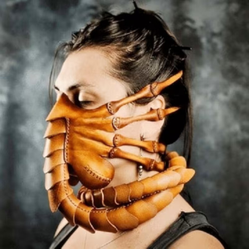 Alien facehugger mask latex - alien,