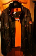 Superdry Camouflage Orange Windtrekker Mens Jacket Coat 51" Chest 3XL XXXL VGC
