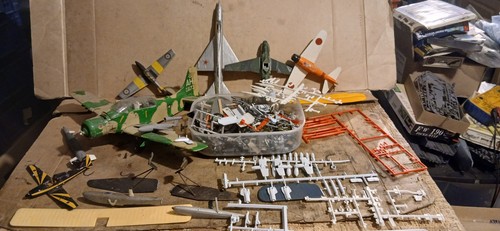 Model aircraft parts job lot - model,
