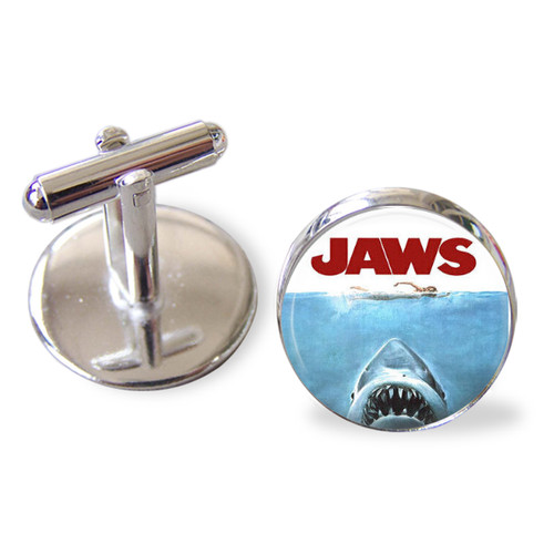 Jaws cufflinks retro - retro, movie