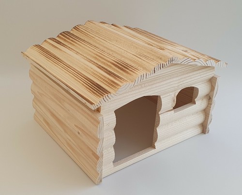 Rabbit wooden house with - house,