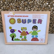 Yoptote Letters Drawing Board - Wooden Magnetic Puzzle 