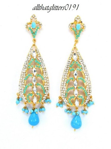 Indian earrings 22ct gold - indian,