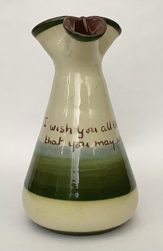 Vintage motto ware vase - vintage,