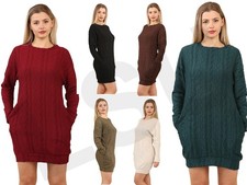 Women's Jumper Dress Mini Warm