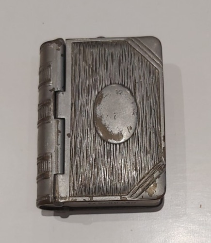 Vintage book shaped - vintage, silver