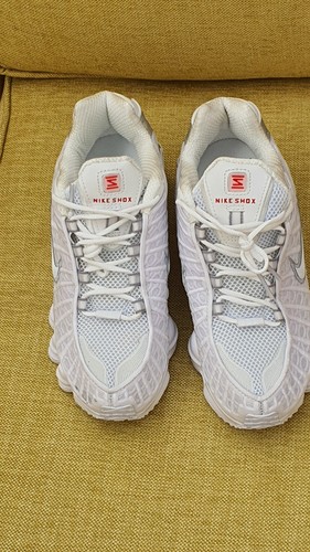 Nike shox white metallic - nike,