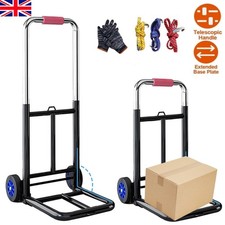 Heavy Duty Folding Lightweight Hand Sack Trolley Cart Wheel Truck Barrow UK
