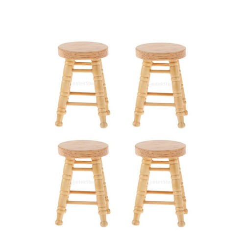 4pcs wooden tall - wooden, bar