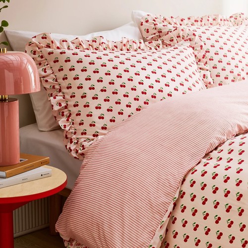 Sweet cherries duvet cover set - sweet,