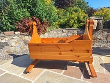 Handmade Wooden Cradle for Baby