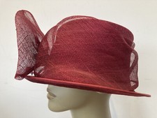 Ladies Claret/ Dark Red Lead Rein / Private Driving/Judging Hat.