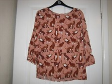 TU WOMAN 8 CAT BLOUSE - PEACH