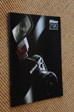 1993 Nikon F90 sales brochure A4, glossy. 35 pages. Excellent. FREE P&P!