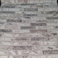 Grey Textured Brick Wallpaper