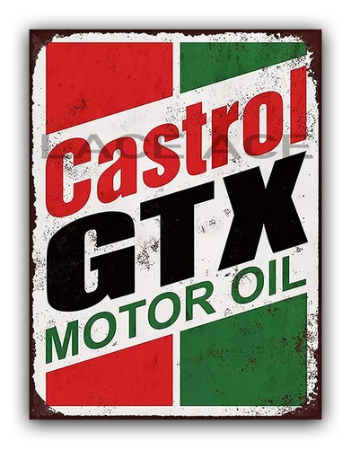 Distressed style castrol gtx - style,