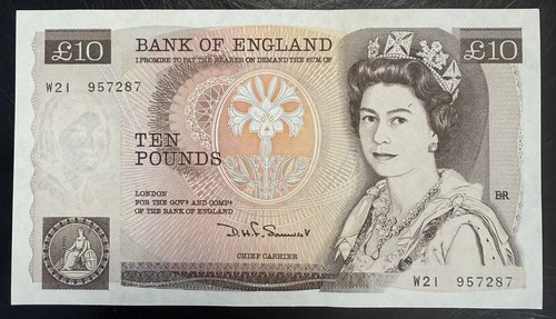 Old ten pound note - £10,