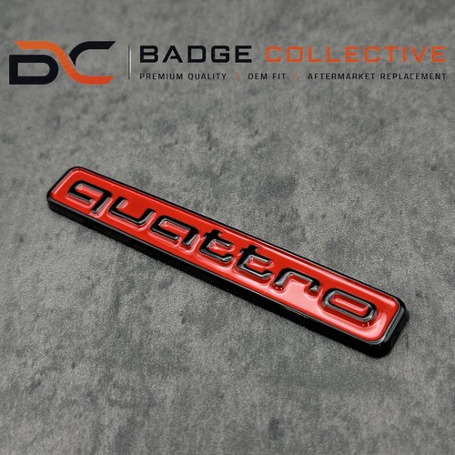 Red black quattro rear - red,