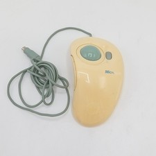 Vintage Microsoft IntelliMouse Trackball Beige Sunbleached Plastic FLT30-DM