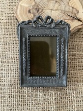 Vintage Miniature Pewter Photo