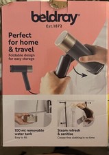 .	Beldray Fold Away Clothes Steamer Portable Compact Garment Steamer for Travel