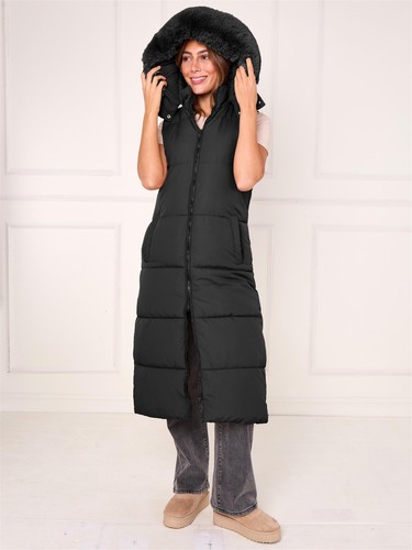 Womens puffer gilet padded - gilet,